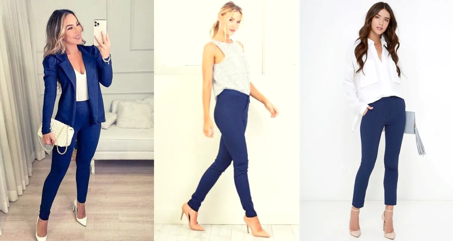 What to wear with navy pants female