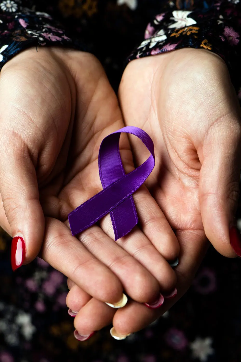 Purple Ribbon against the Violence against Women