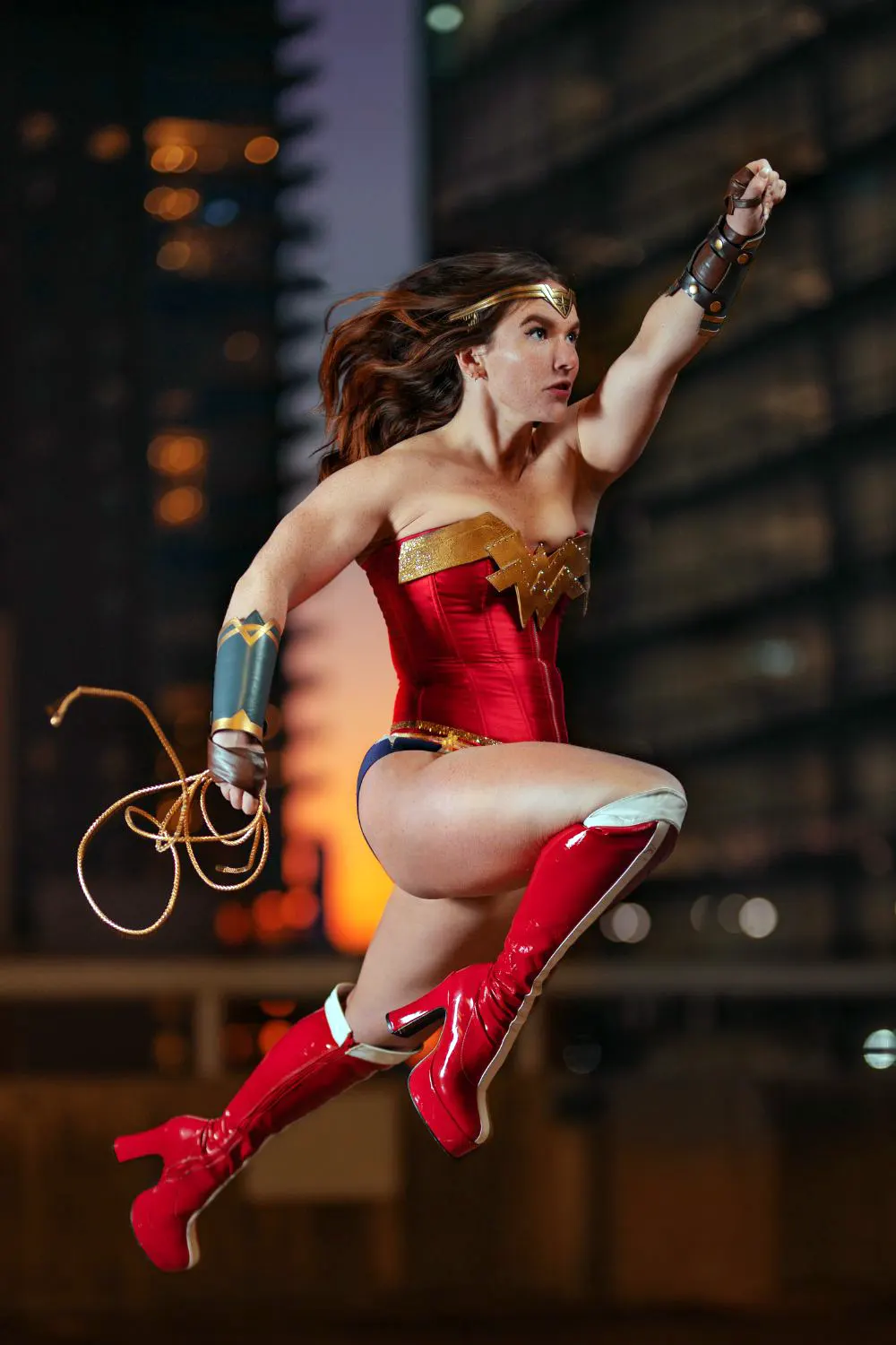 Superhero women wearing skimpy outfit