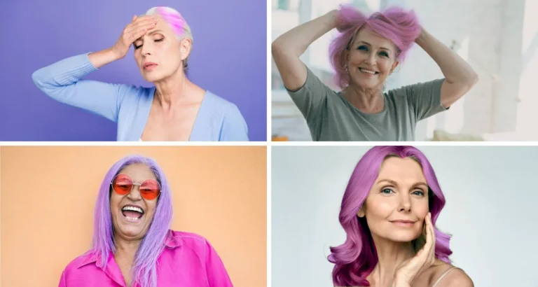 Why are old ladies wearing purple hair
