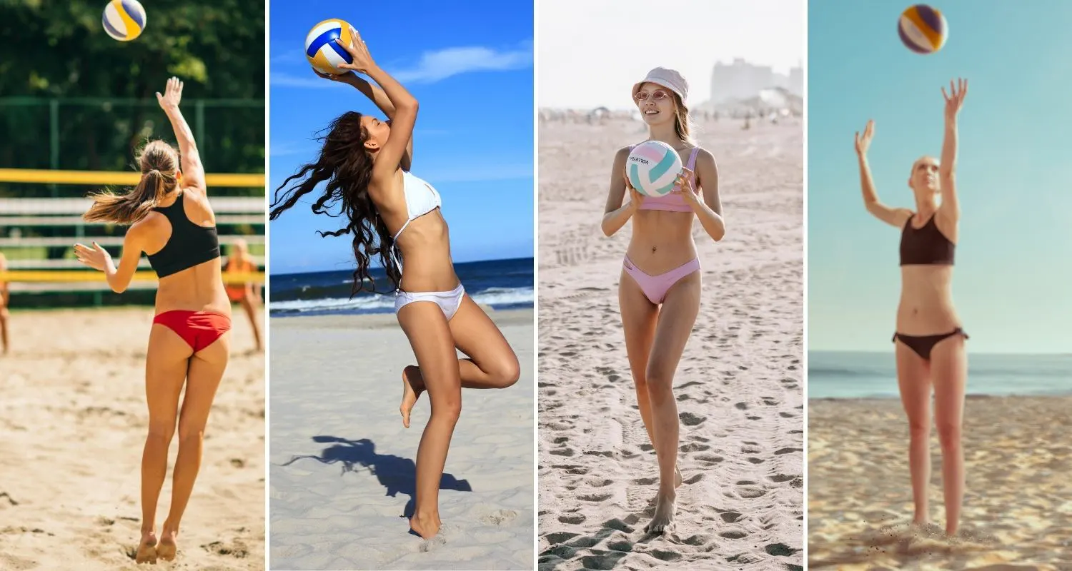 Why do female beach volleyball players wear bikinis