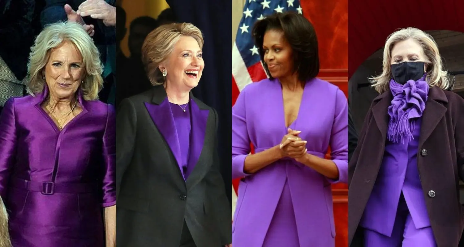 Why were the first ladies wearing purple