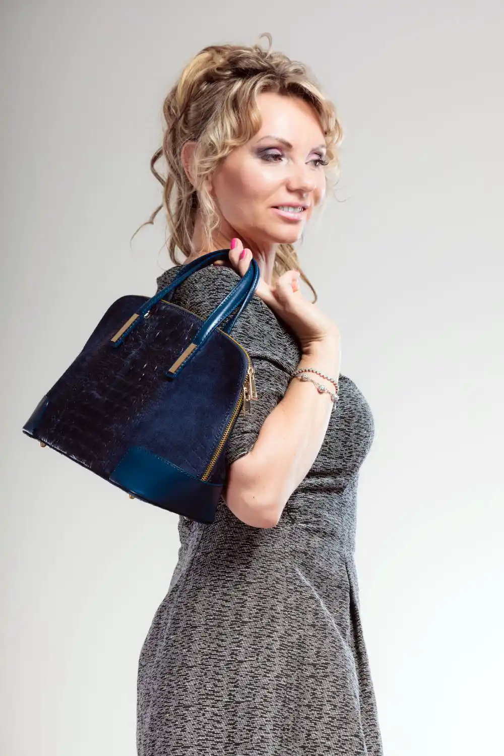 Mature lady with handbag