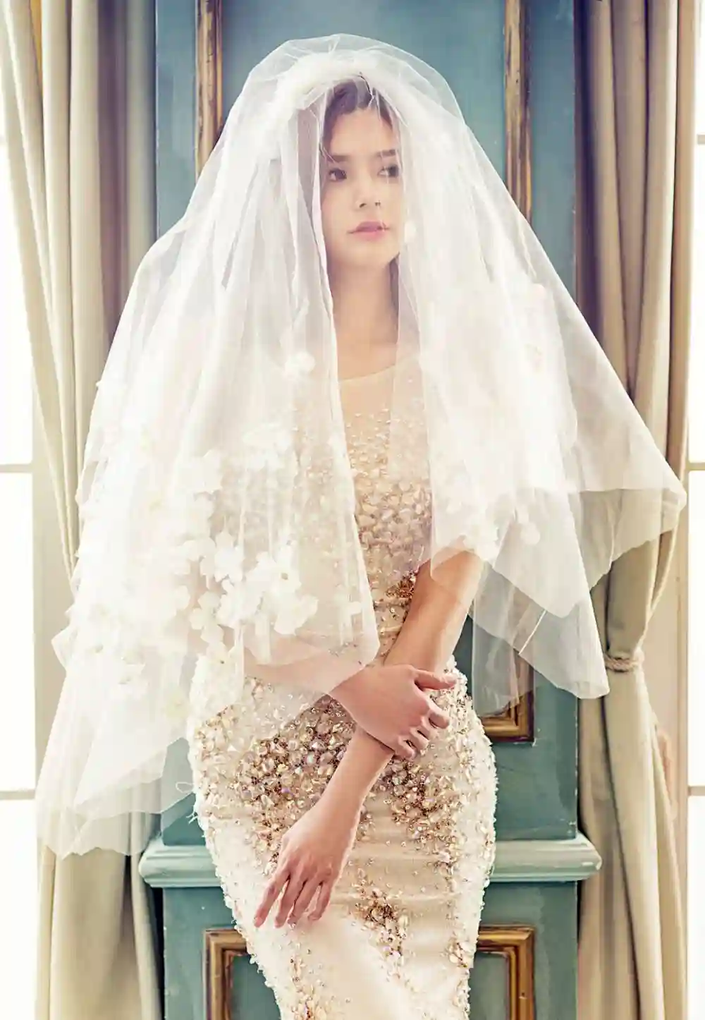 Catholic Veil For Mass Color Meaning - Fascinating Insights 5 A bride wearing dress with a vail