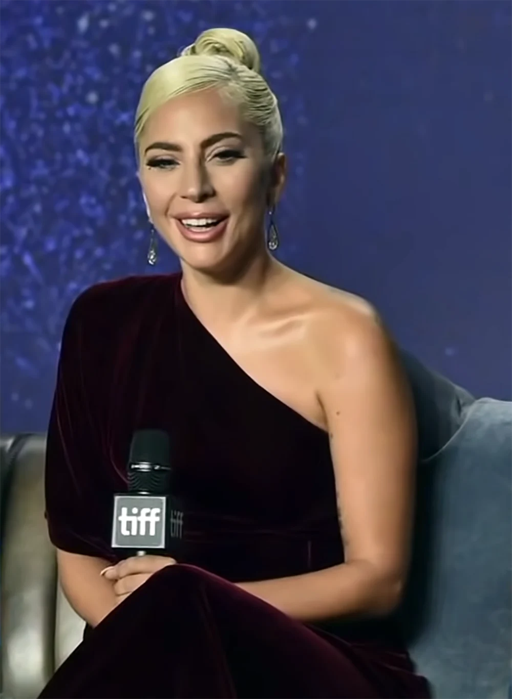 Lady Gaga at media interview